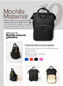 Mochila Maternal Gabardina Art 19