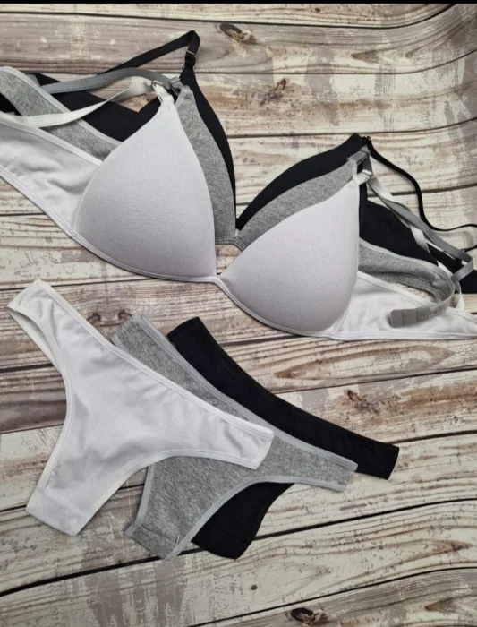 2x Conjunto Triangulo Algodon