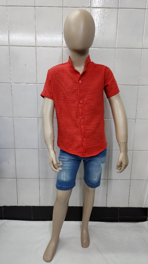 Camisas Polina Liso Ñiño Cuello Mao Calidad Premium - Imagen 3