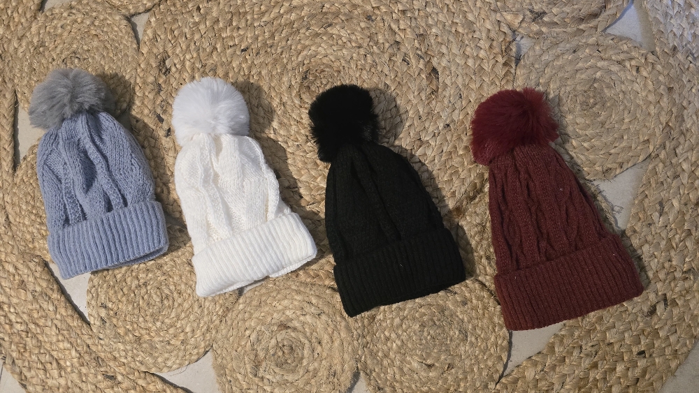 Gorros Lana Tejido  con Abrigo - Imagen 3