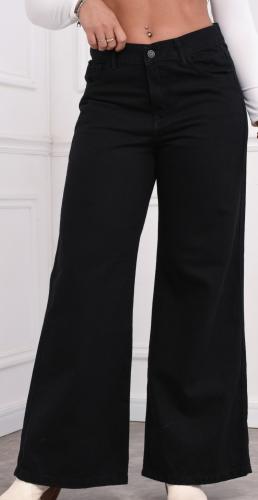 Wide Leg Negro Liso