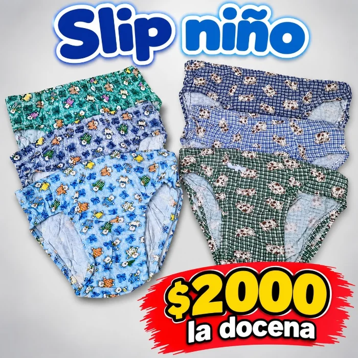 Slip de Niño Precio X Docena