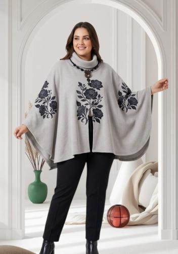 Poncho Estilo Murciélago Darlon Blush - Miniatura 2