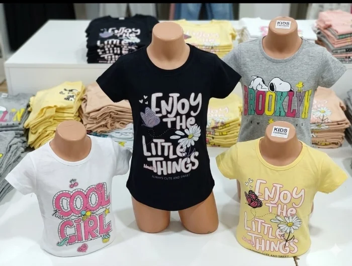 Remeras Nena Algodón con Glitters