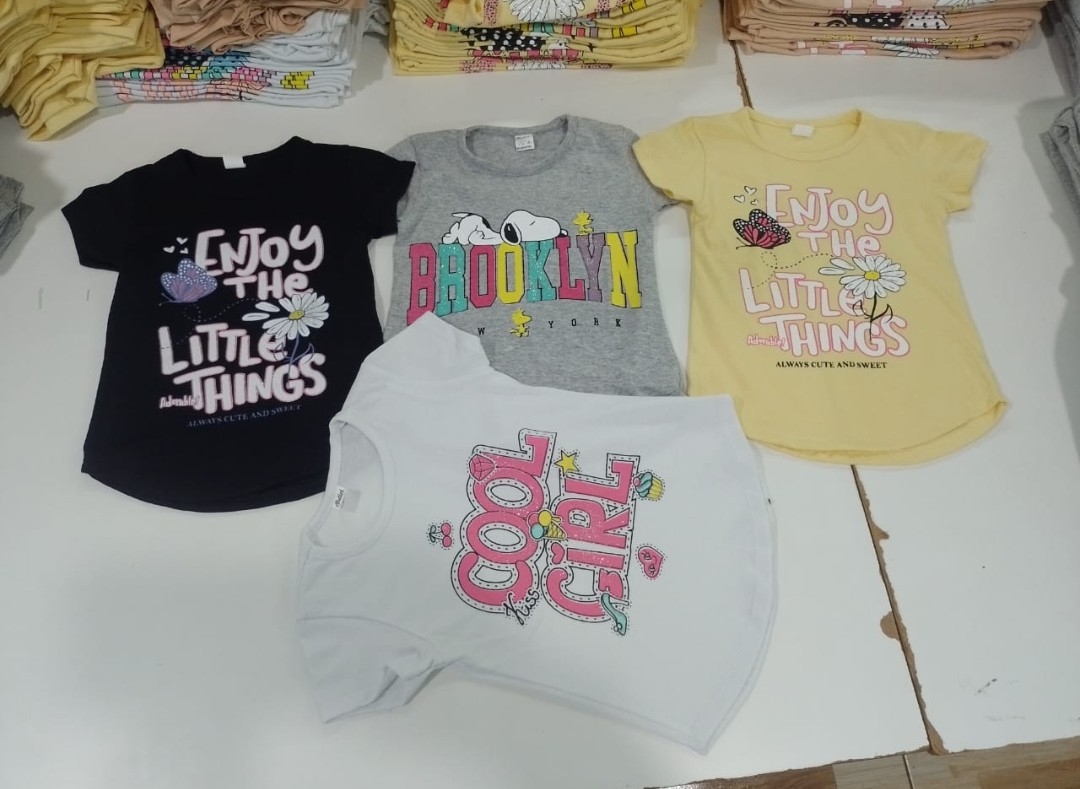 Remeras Nena Algodón con Glitters - Imagen 2
