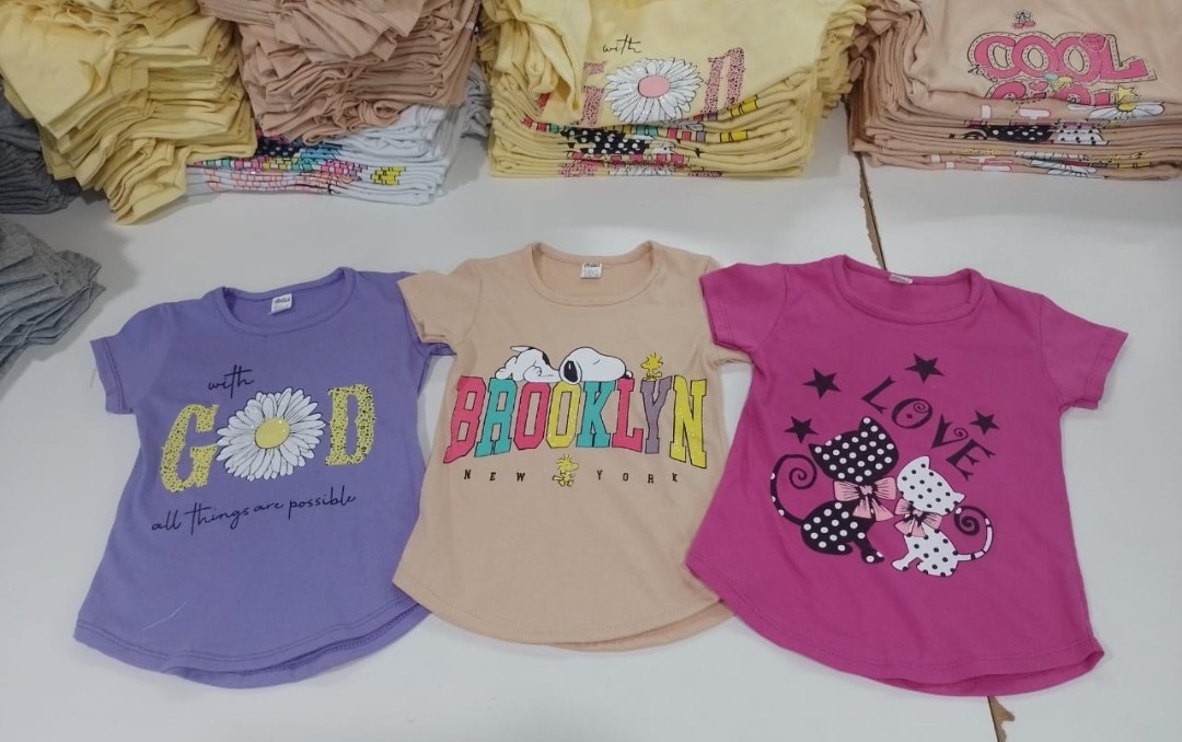 Remeras Nena Algodón con Glitters - Imagen 3
