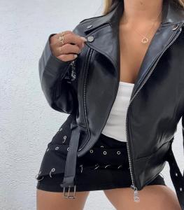 Campera Ecocuero con Cinto Overza - Miniatura 3