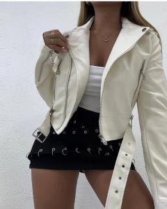 Campera Ecocuero con Cinto Overza - Miniatura 2