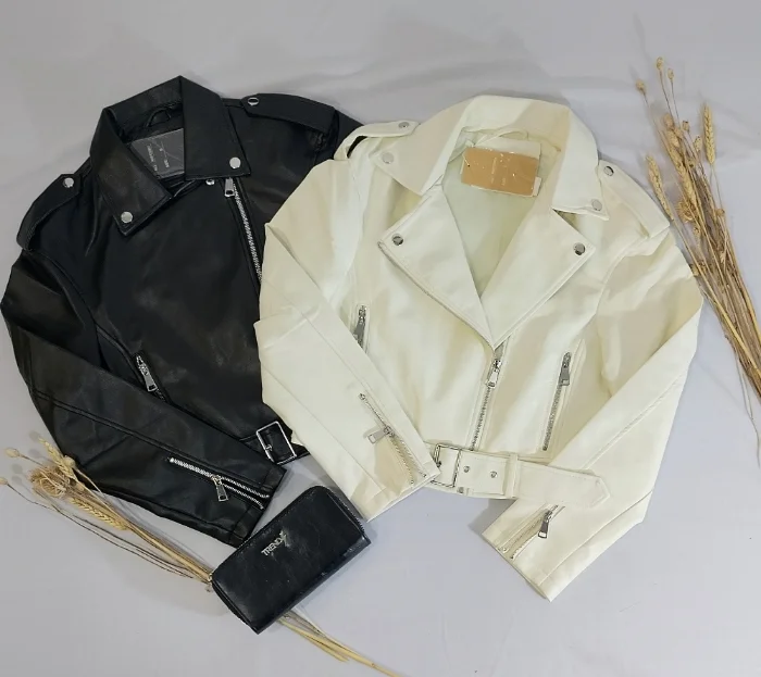 Campera Ecocuero con Cinto Overza
