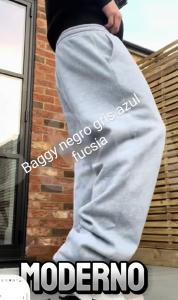 Pantalones Rectos Baggy Frizados - Miniatura 2