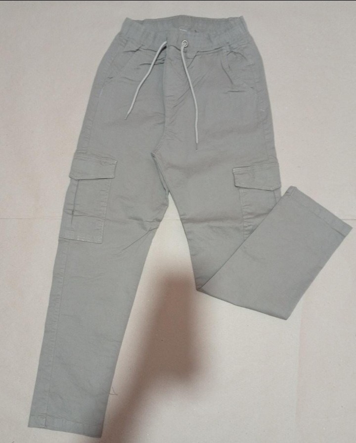 Pantalón Cargo con Elástico en la Cintura y Recto - Imagen 2