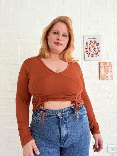 Remera Frunce Morley Viscosa - Miniatura 2