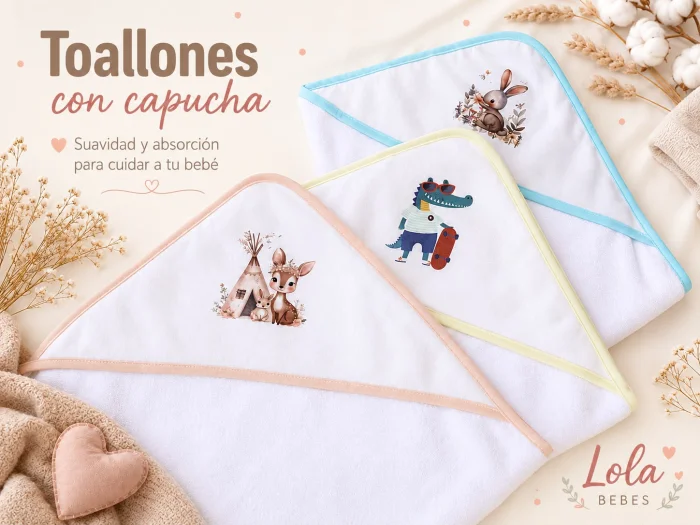 Toallon con Capucha Oferta Surtido de Colores