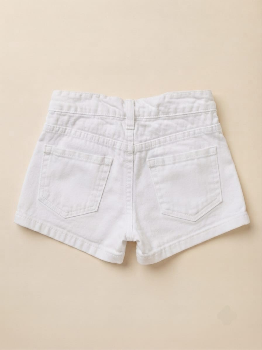 Short Mom Blanco C/brillo Nena - Imagen 2