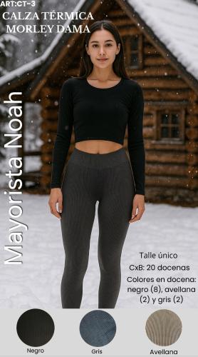 Calza Termica Dama Morley con Faja Terrenal