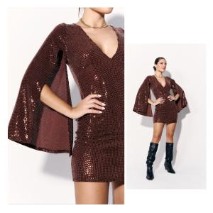 0012vc Vestido Capa Lucero