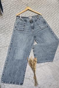 Wid Leg Azul Nevado C/bigote Talle Especial Dama