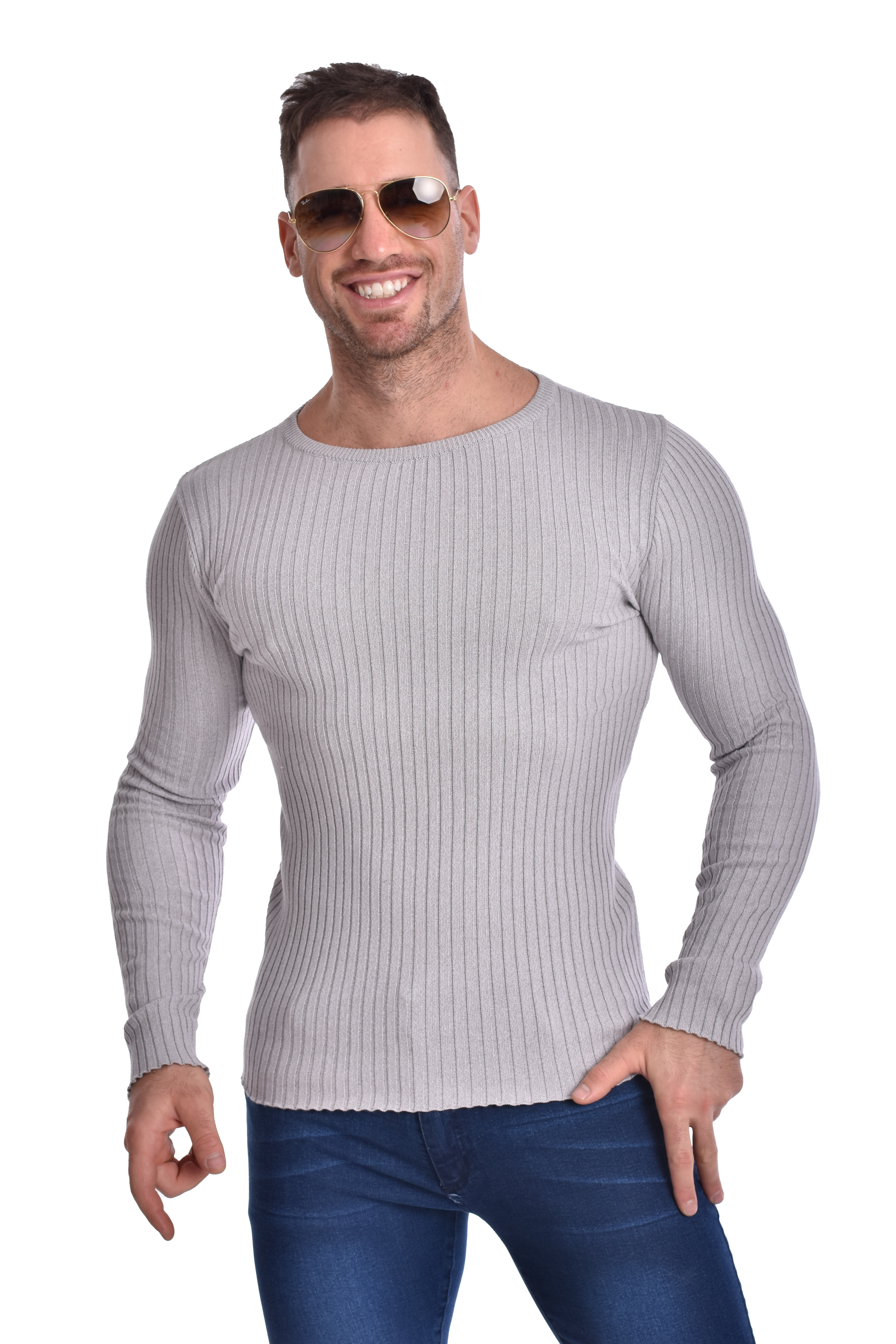 Sueter Entallado al Cuerpo de Hilo - Sweater%20Pullover%20Hombre%20Joemar%20Entallado%20De%20Hilo%20(5).jpg