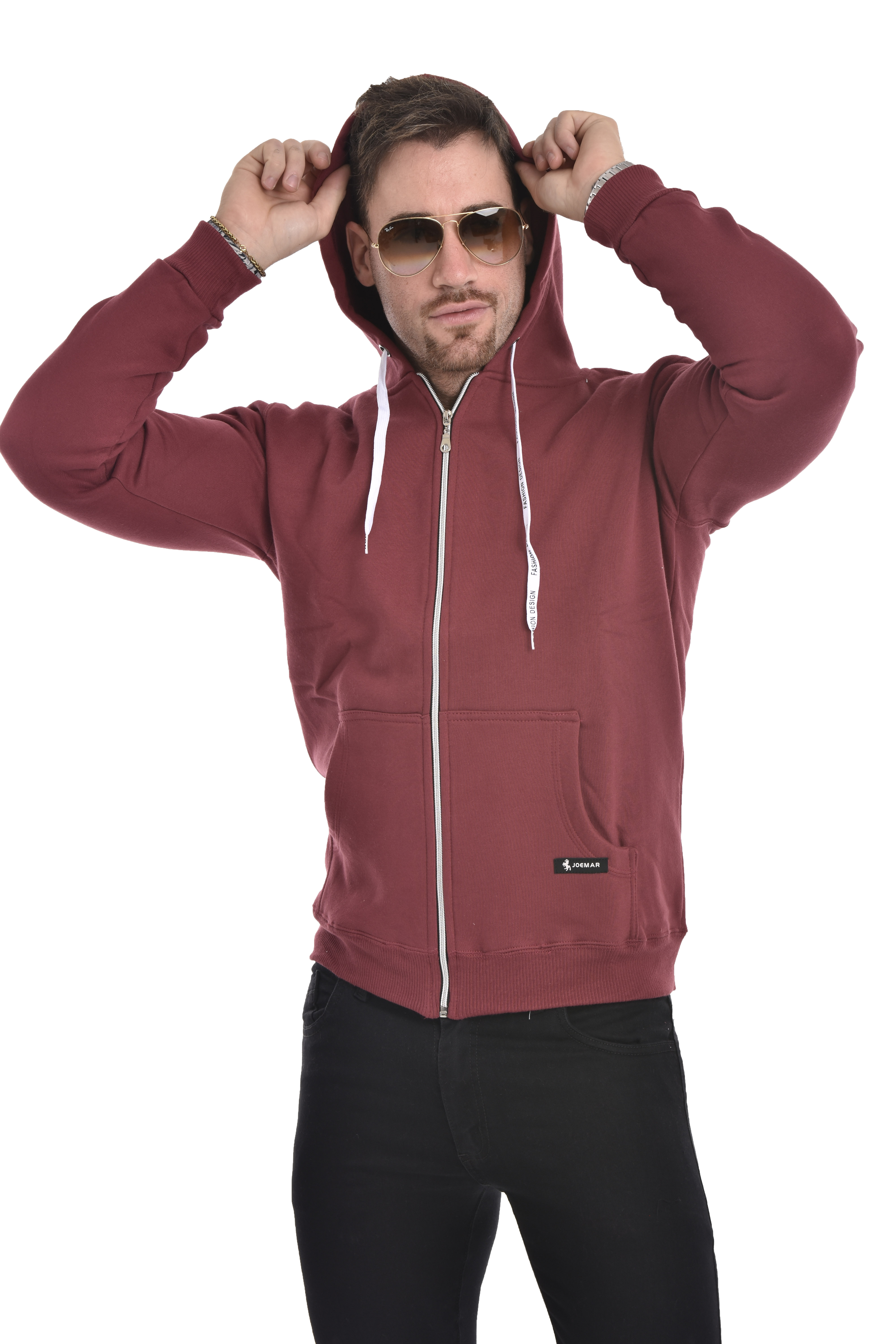 Campera con Cierre y Bolsillos de Rustico  Liso - _CIA1384%20copia.jpg
