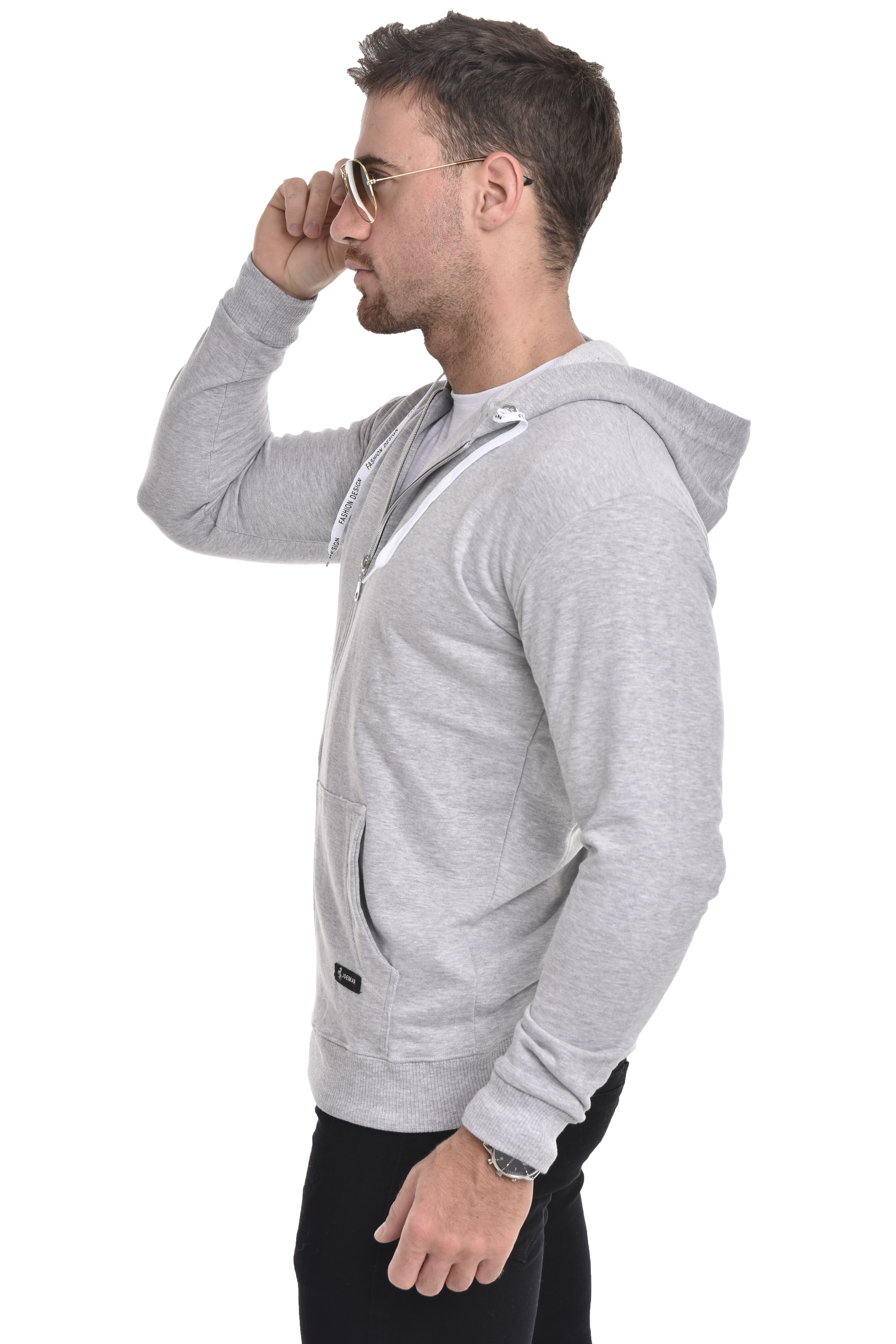 Campera con Cierre y Bolsillos de Rustico  Liso - _CIA1396%20copia.jpg