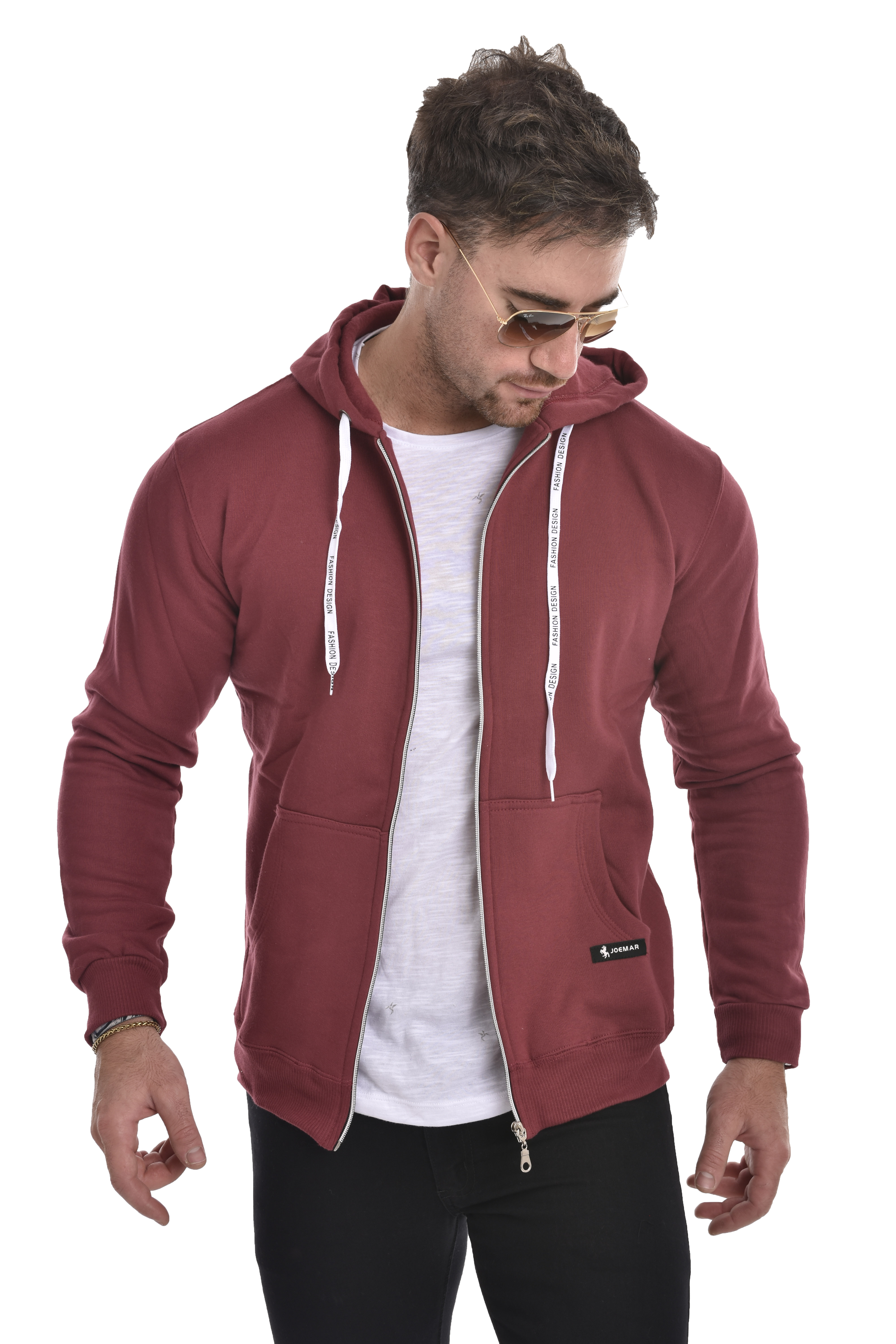 Campera con Cierre y Bolsillos de Rustico  Liso - _CIA1381%20copia.jpg