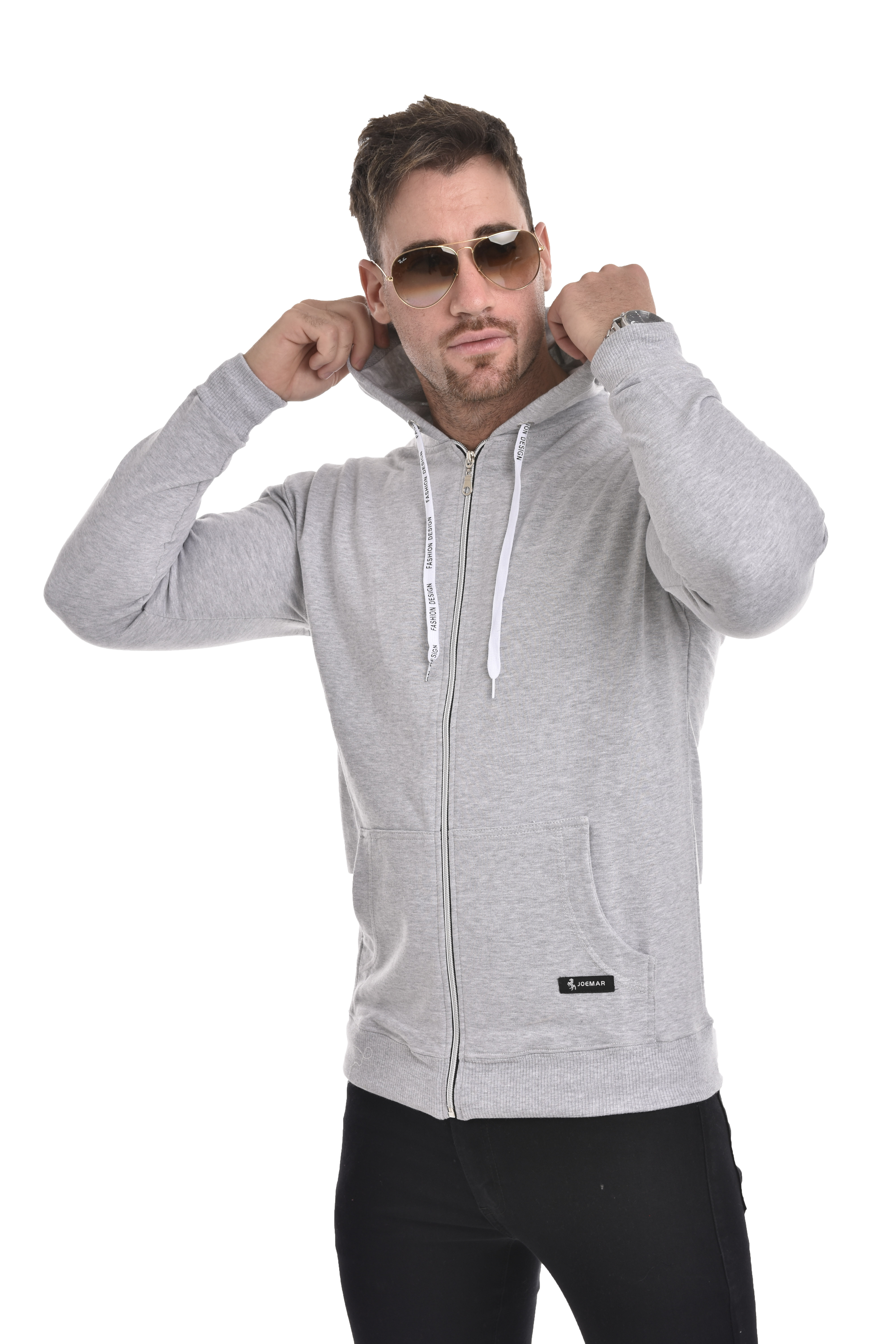 Campera con Cierre y Bolsillos de Rustico  Liso - _CIA1393%20copia.jpg