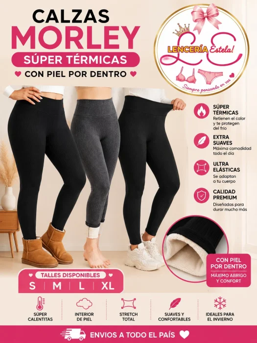 Calzas Morley Premium  con Piel por Dentro S al Xl