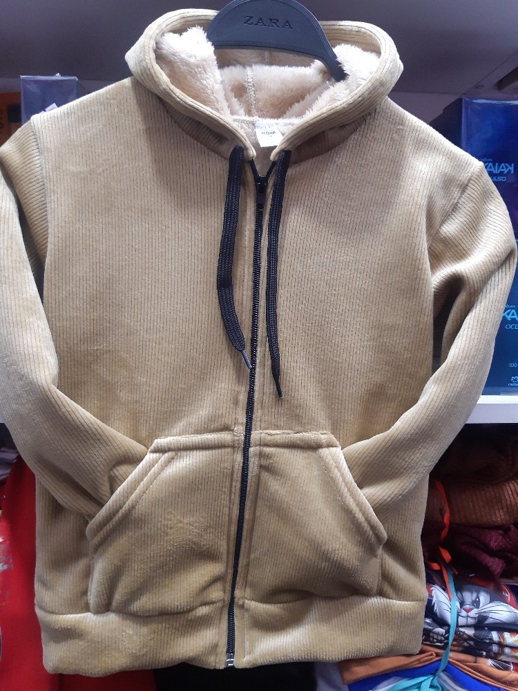 Campera Corderoy con Piel - Imagen 2