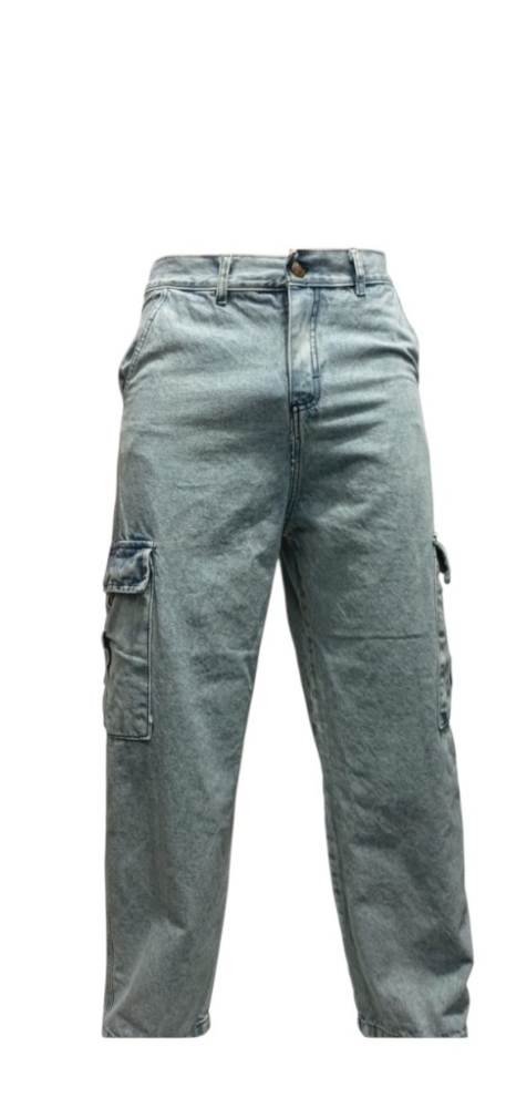 Baggy Cargo Celeste Arenado - Imagen 2