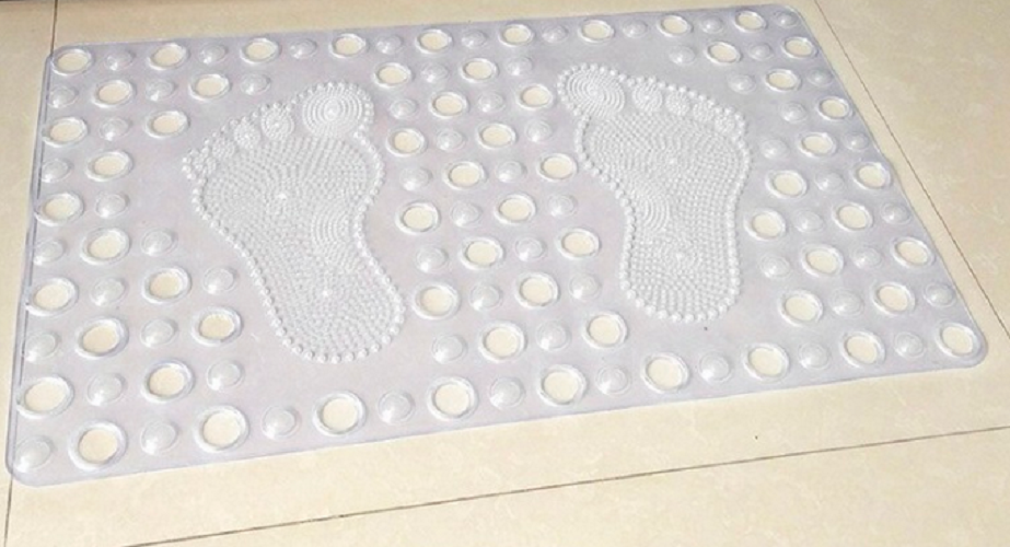 Alfombra de Baño Antideslizante P.v.c. Rectangular Transparente - campo.png