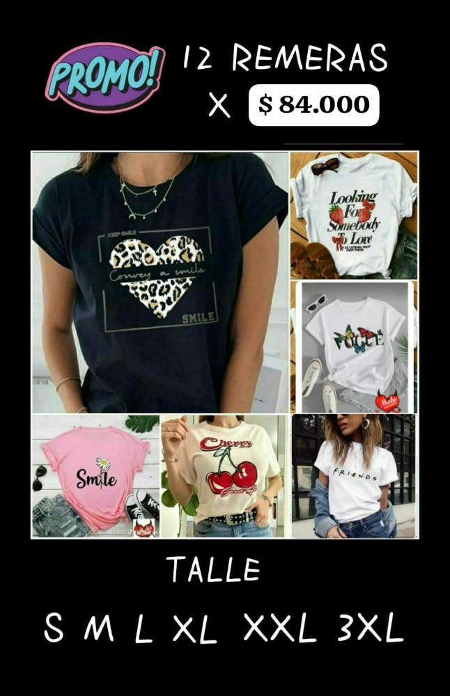 Promo 12 Remera X $84000 - Imagen 2