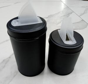Set de Latas Texturizado Negro Yerbera y Azucarera