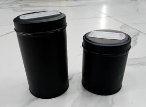 Set de Latas Texturizado Negro Yerbera y Azucarera - Miniatura 2