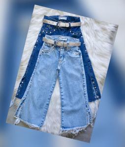 Wide Leg Tajo con Tachas