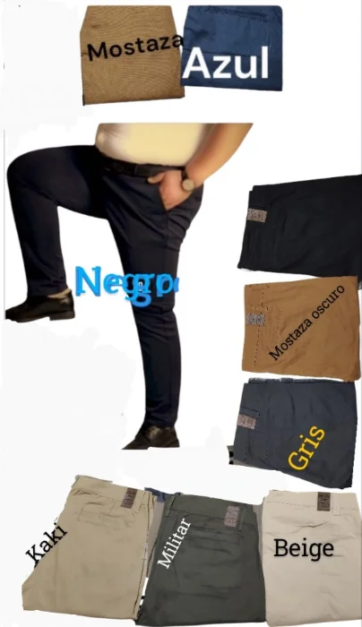 Pantalones Corte Chino Talles Especiales