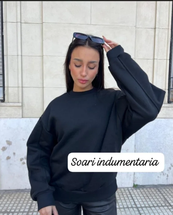 Buzo Cuello Redondo Boxyfit