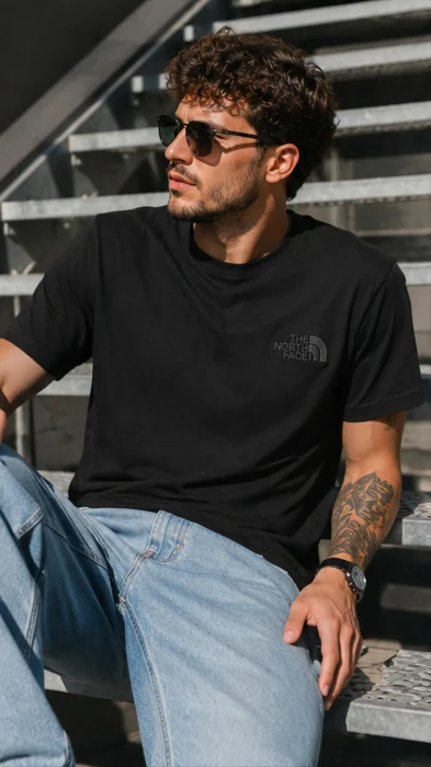 Remeras Logos Bordados Peinado
