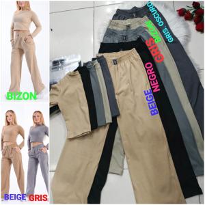 Conjunto Darlon de Mujer Liso (palazo+polera)