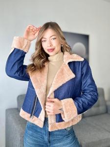 Campera Jeans con Corderito