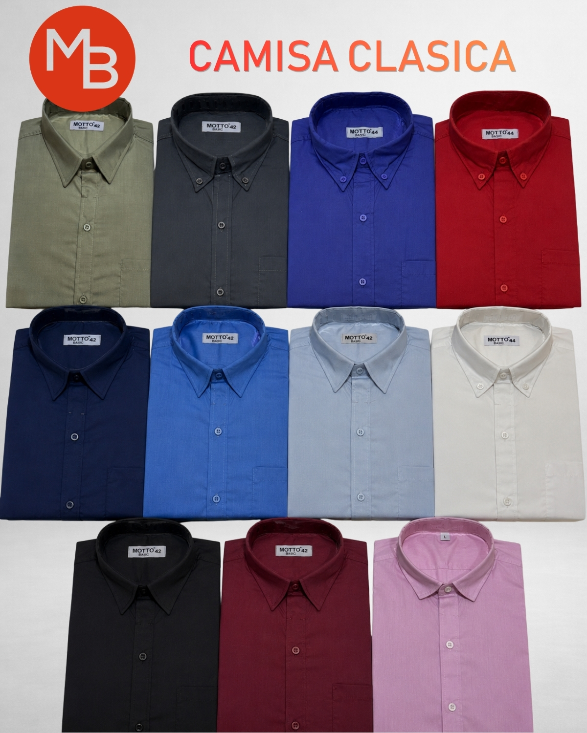 Camisas-hombre Clasicas Lisas de Vestir - 15.jpg