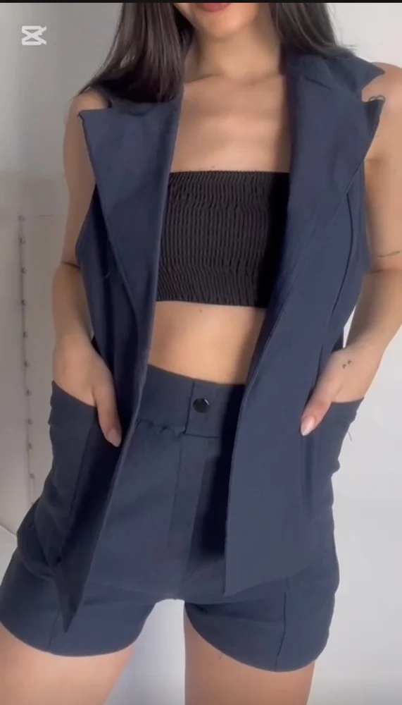 Conjunto Chaleco + Shorts Sastrero - Imagen 2