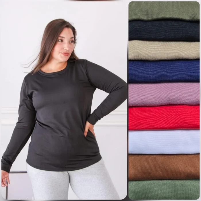 Camiseta Basicas de Modal Soft