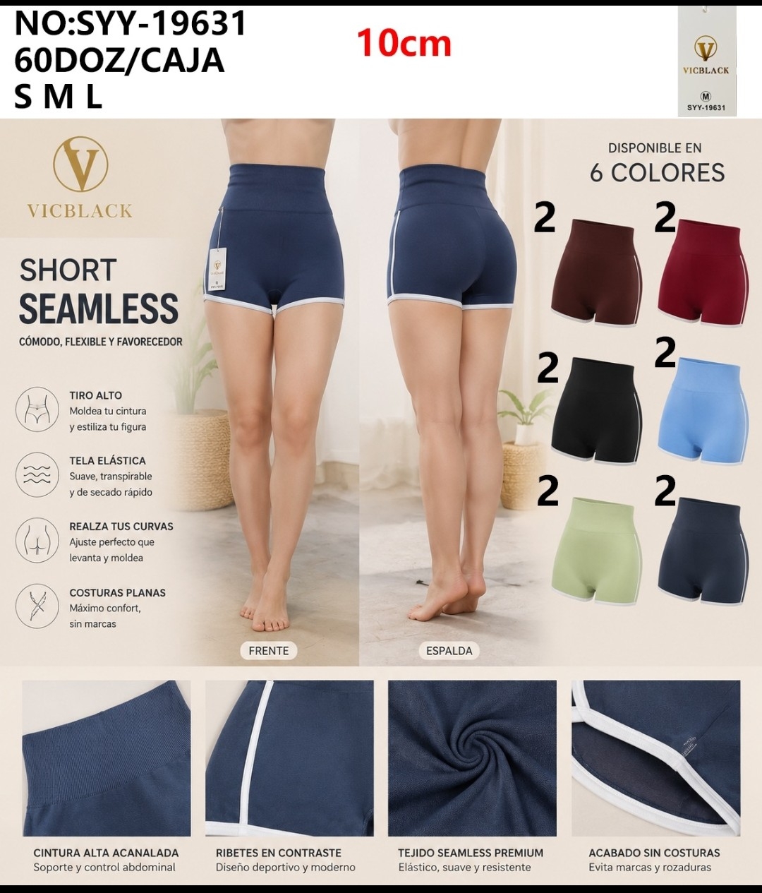 Shorts  sin  Push Vicblack Morley - Imagen 2