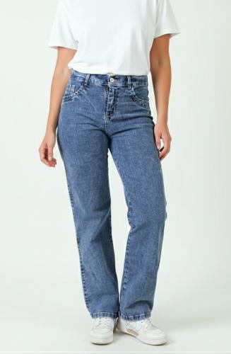 Jean Wide Leg Nevado Dama  Pantalon Ancho Mujer  Promos Mayoristas Hotsale Descuentos - Miniatura 1