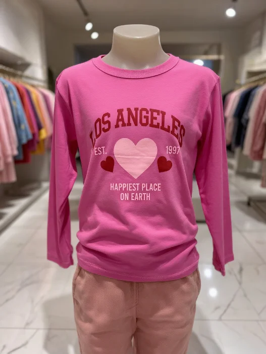 Remera Manga Larga Nena