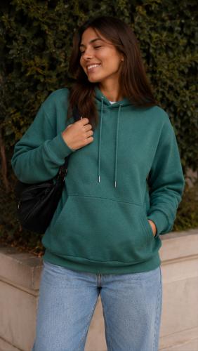 Buzos Capucha Darlon Ribb Mujer
