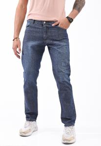 Jeans Clásico Rígido Azúl Claro Localizado
