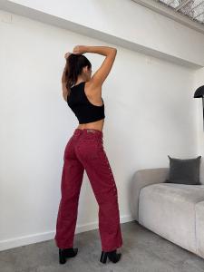 Wide Leg Tiro bajo Bordo - Miniatura 2