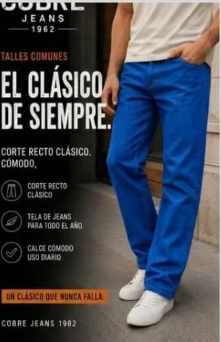 Jeans Clasico Celeste Primavera Verano