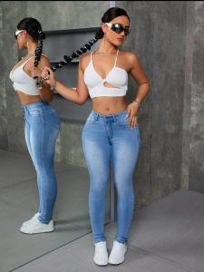 Jeans Chupin Dama  Pantalon Skinny 2000's Mujer  Promos Hotsale Descuentos Mayoristas